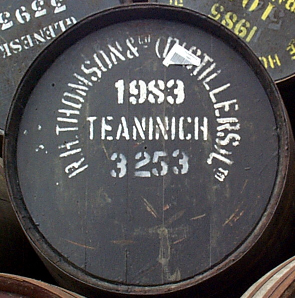 ティーニニック 8.1年 Refill Hogshead Cask No.FMH#301950